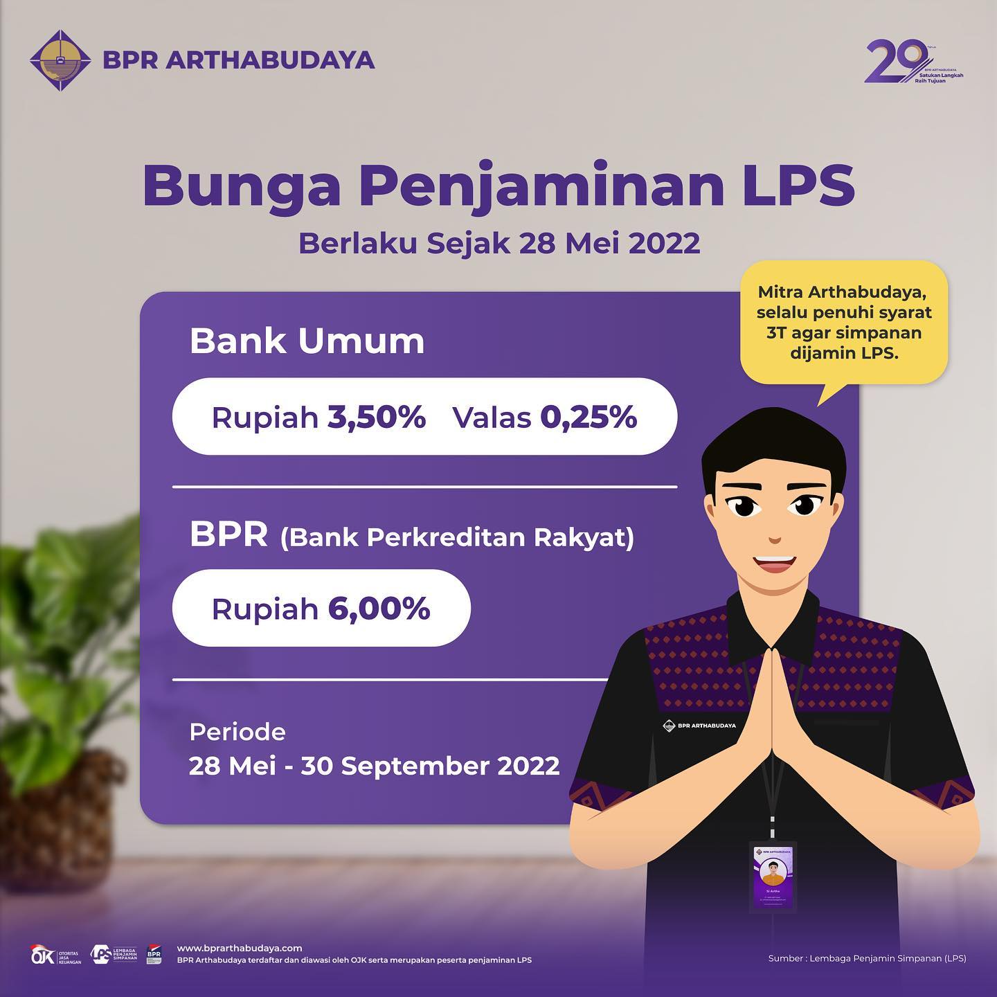 Perkuat Sinergi Kebijakan, LPS Pertahankan Tingkat Bunga Penjaminan.