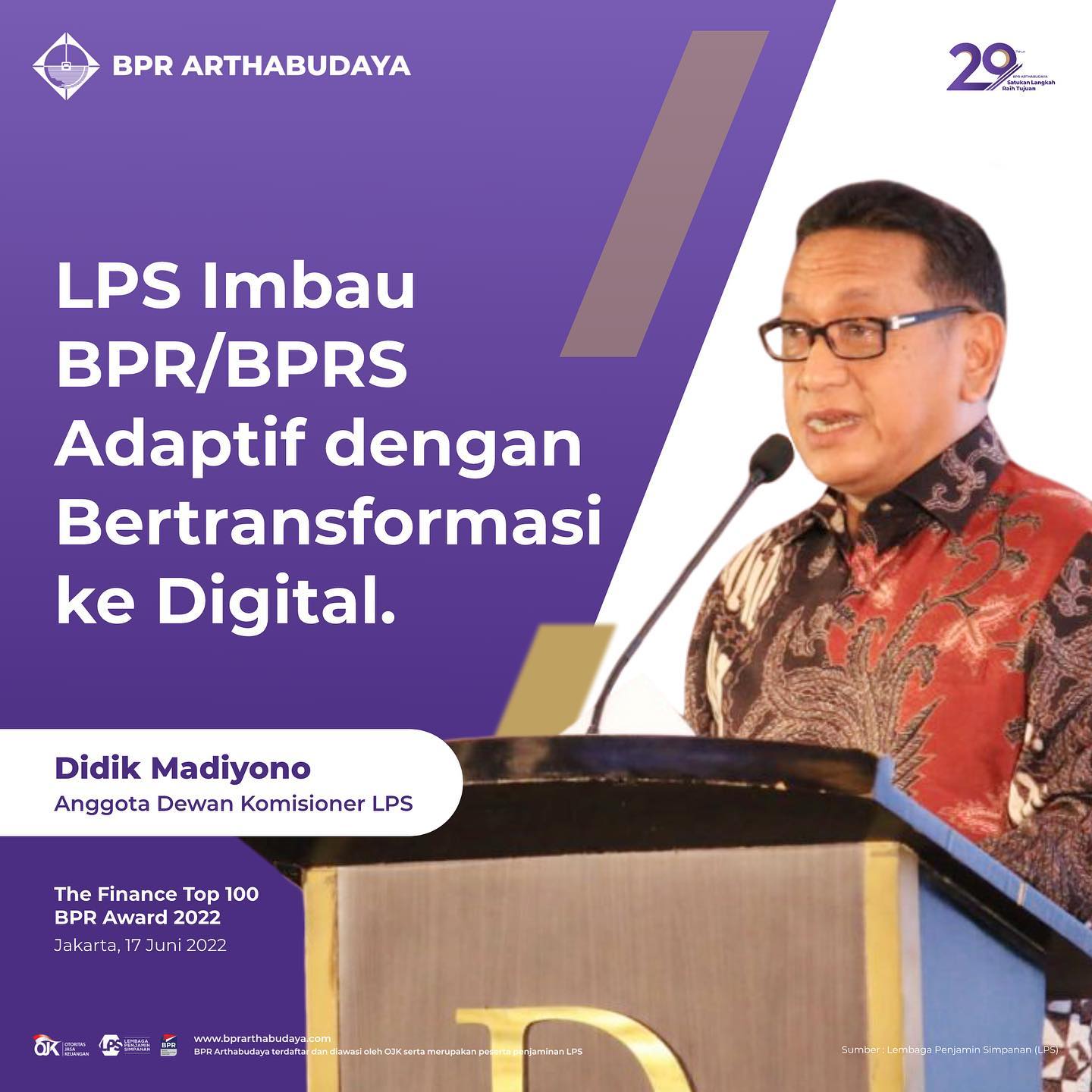 LPS Imbau BPR/BPRS Adaptif dengan Bertansformasi ke Digital